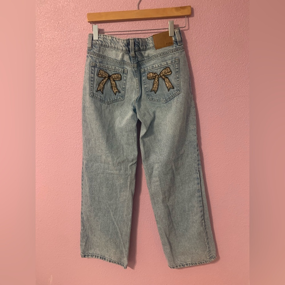 Aeropostale Light Blue Jeans with Bow Details